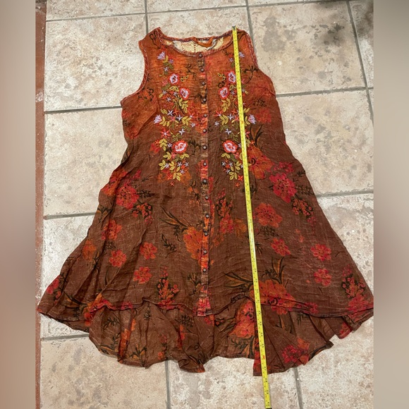 Arratta Silent Journey x Anthropologie | Bohemian Embroidered Dress | Size L - Picture 10 of 11